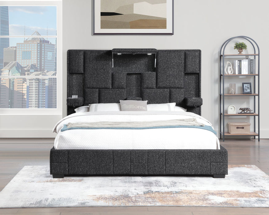 KING BED W Bluetooth speaker