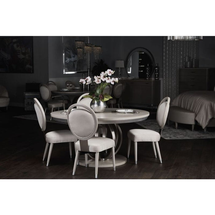 AICO Eclipse Round Dining Table in Moonlight