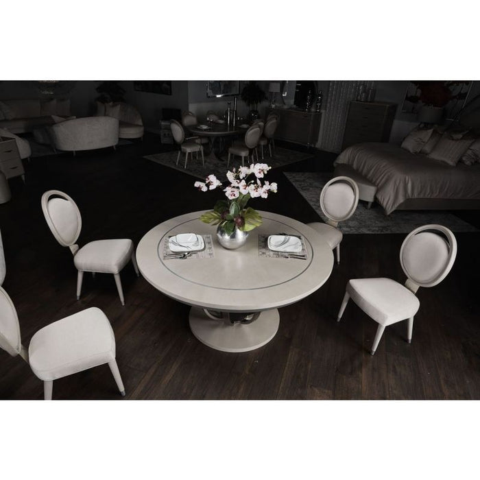 AICO Eclipse Round Dining Table in Moonlight
