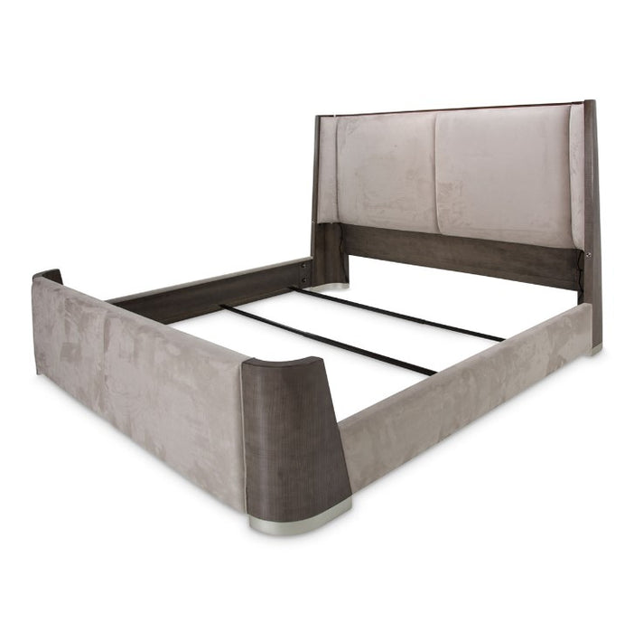 AICO Roxbury Park Queen Dual-Panel Bed in Slate