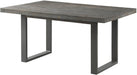 Elements International Sawyer Rectangular Dining Table in Smokey Dark Ash image