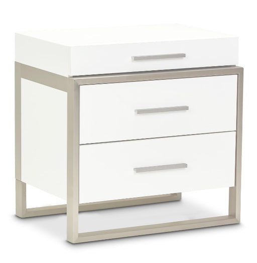 AICO Marquee Nightstand in Cloud White image