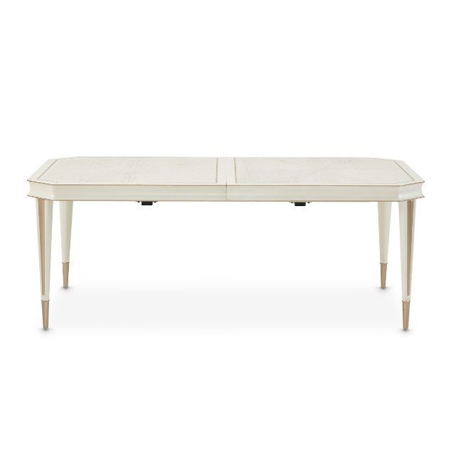 AICO La Rachelle Rectangular Dining Table in Medium Champagne