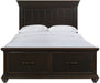 Elements International Slater King Storage Bed in Black SR850KB image