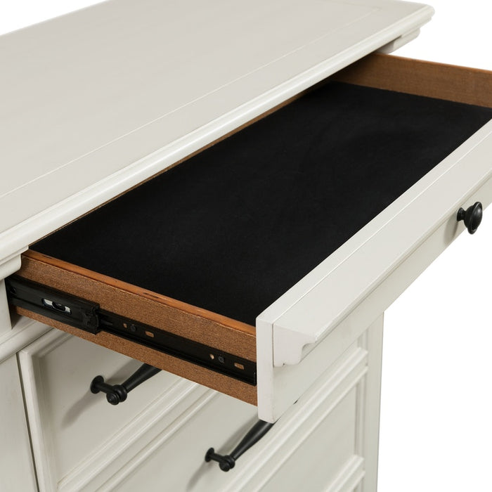 Elements International Slater 7 Drawer Chest in White