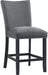 Elements International Tuscany Counter Height Side Chair (Set of 2) in Black/White image