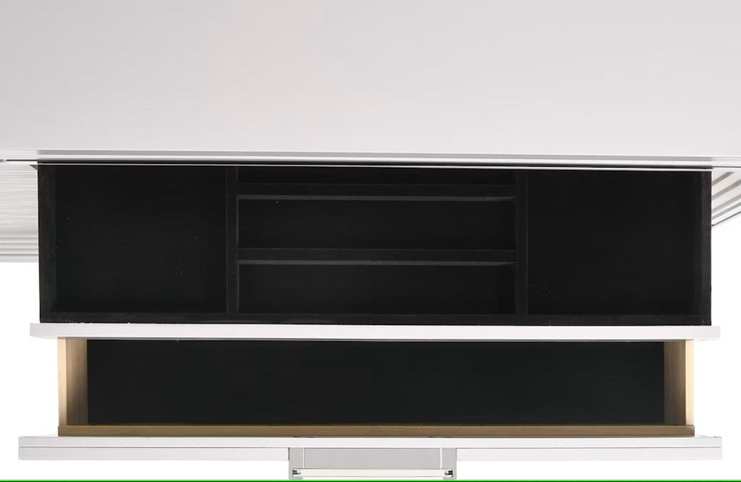 Elements International Twenty Nine Nightstand in White