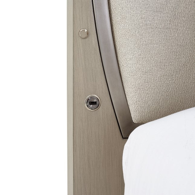 AICO Eclipse Queen Upholstered Bed in Moonlight