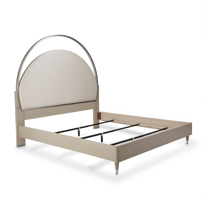 AICO Eclipse Queen Upholstered Bed in Moonlight