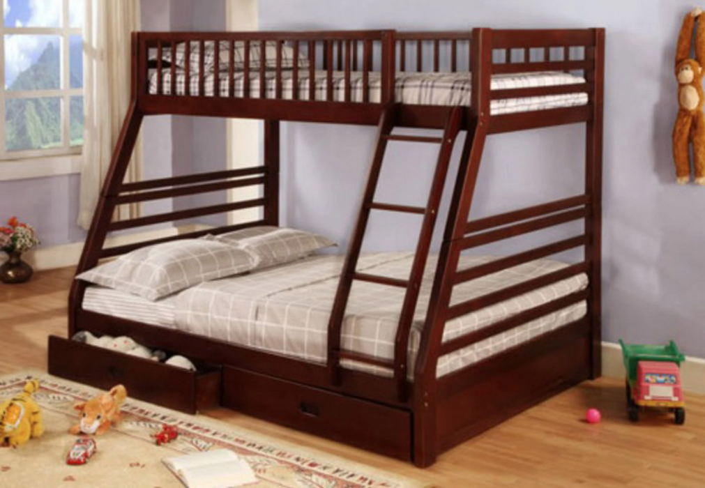 Wood Twin/Full Bunk Bed