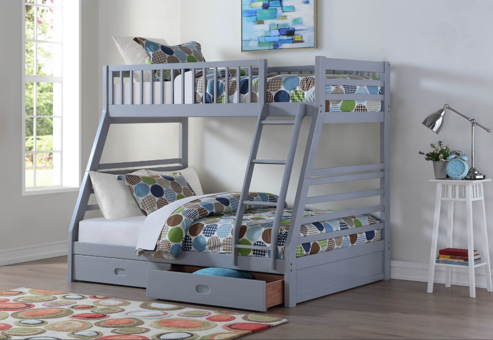 Wood Twin/Full Bunk Bed