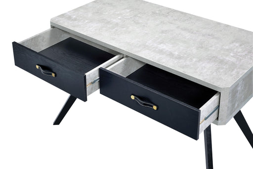 Magna Faux Concrete & Black Desk image