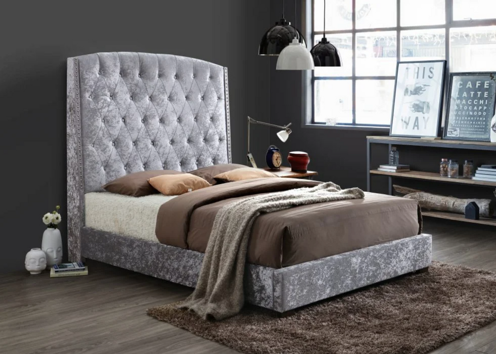 Upholstered Velvet Bed