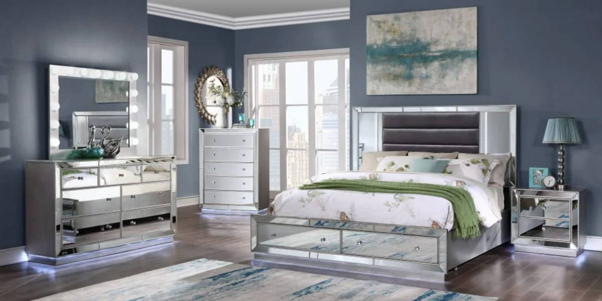 white christmas dresses Mirrored Bedroom chest