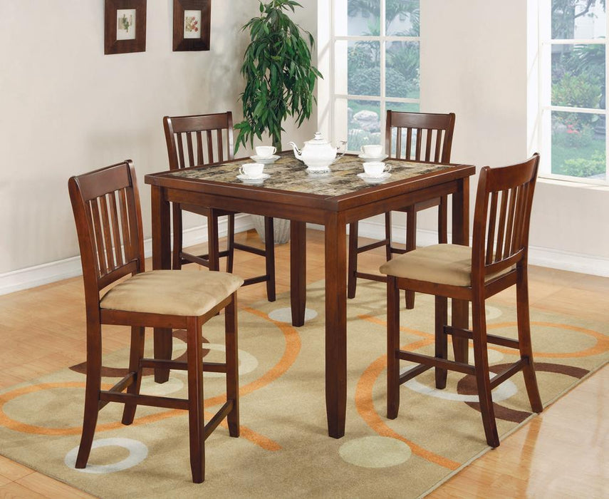 Five-Piece Casual Cherry Counter-Height Dining Set image