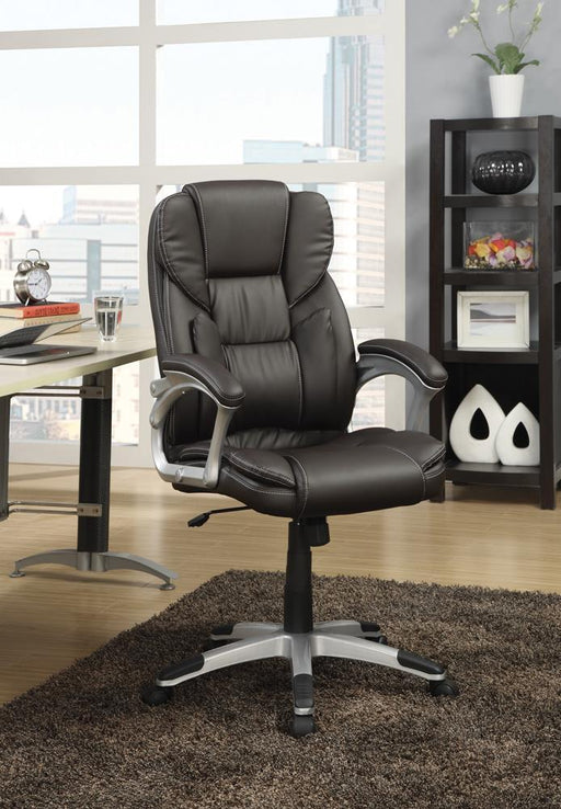 Transitional Dark Brown Office Chair image