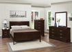 Louis Philippe Cappuccino Eastern King Sleigh Bed image