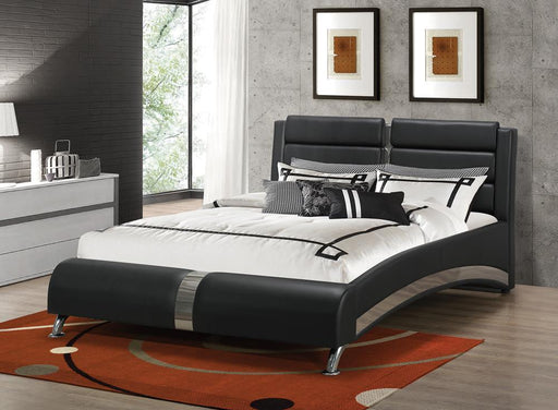 Havering Contemporary Black and White Upholstered California King Bed image