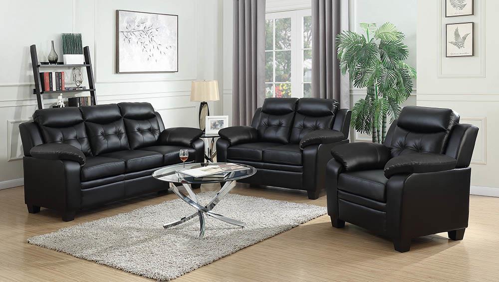 Finley Casual Brown Three-Piece Living Room Set image