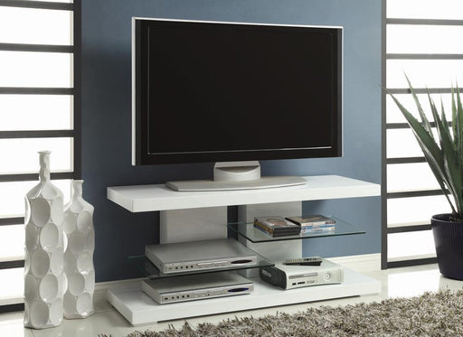 G700824 Contemporary Glossy White TV Console image