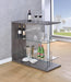 G100156 Two-Shelf Contemporary Weathered Grey Bar Table image