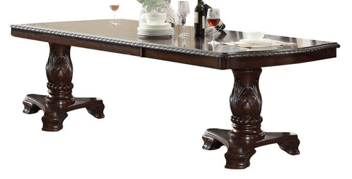 Crown Mark Kiera Double Pedestal Dining Table in Rich Brown 2150T-44108TL image