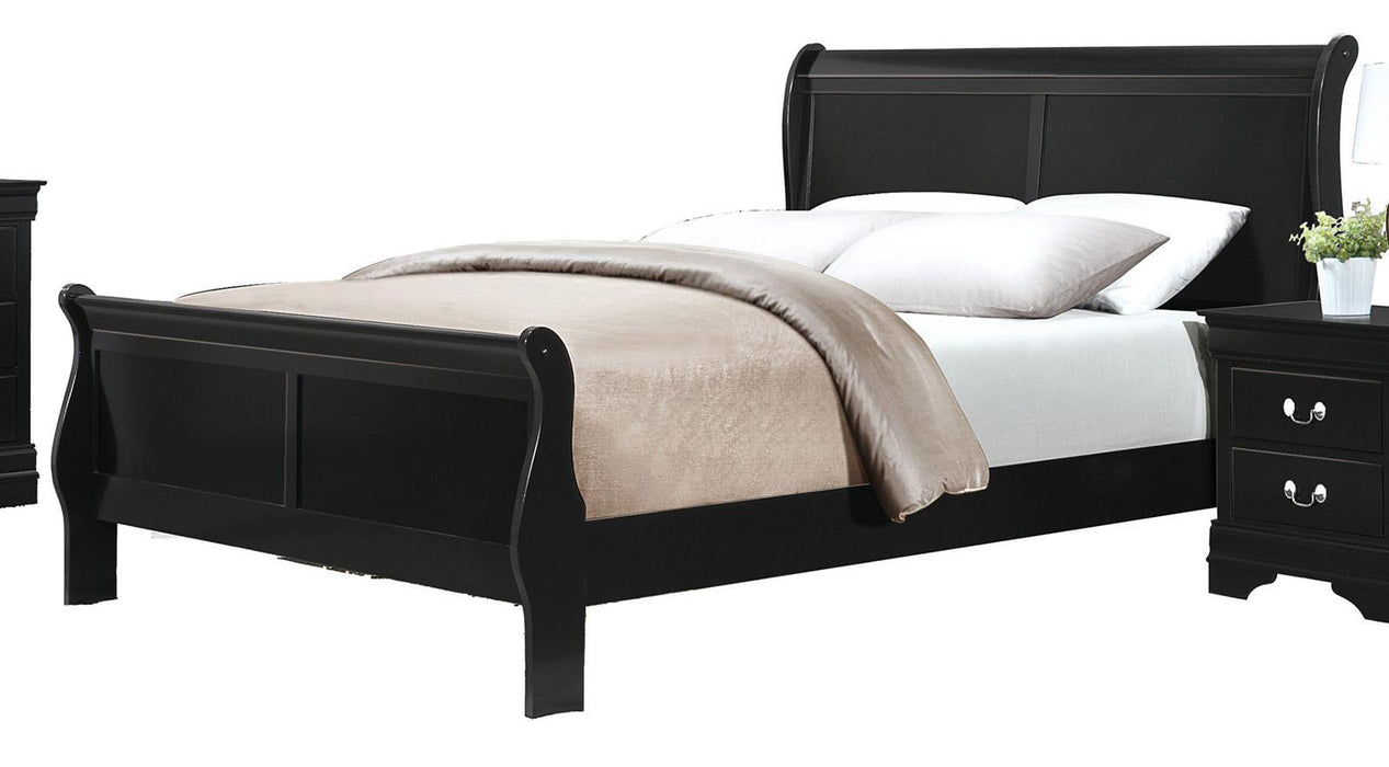 Homelegance Mayville Queen Sleigh Bed in Black 2147BK-1 image