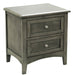 Homelegance Furniture Garcia 2 Drawer Nightstand in Gray 2046-4 image