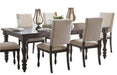Homelegance Begonia Dining Table in Gray 1718GY-90 image