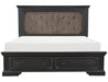Homelegance Bolingbrook Queen Upholstered Storage Platform Bed in Coffee 1647-1* image