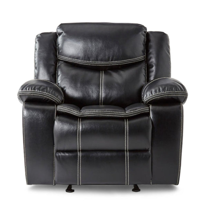 Homelegance Furniture Bastrop Glider Reclining Chair in Black 8230BLK-1 image