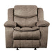 Homelegance Furniture Bastrop Glider Reclining Chair in Brown 8230FBR-1 image