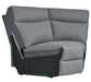 Homelegance Furniture Maroni Corner Seat in Dark Gray/Light Gray 8259-CR image