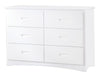Homelegance Galen 6 Drawer Dresser in White B2053W-5 image