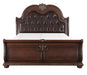 Homelegance Cavalier Queen Sleigh Bed in Dark Cherry 1757-1* image