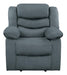 Homelegance Furniture Discus Double Reclining Chair in Gray 9526GY-1 image