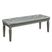 Homelegance Allura Bed Bench in Silver 1916-FBH image