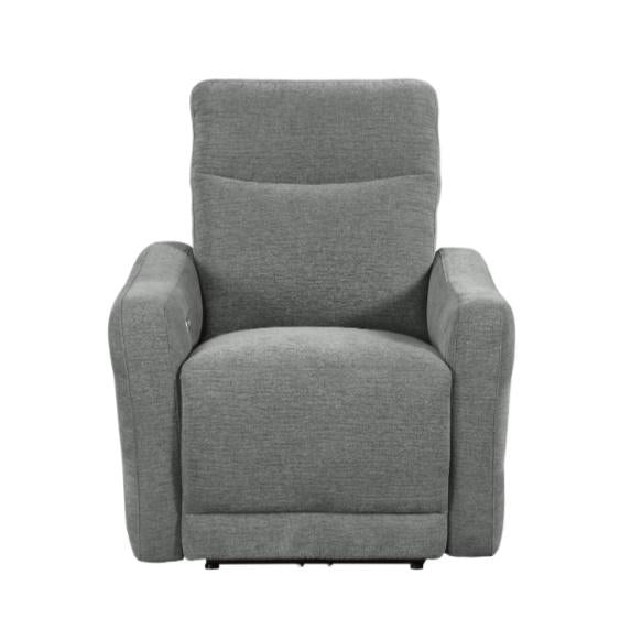 Homelegance Furniture Edition Power Lay Flat Reclining Chair in Dove Grey 9804DV-1PWH image