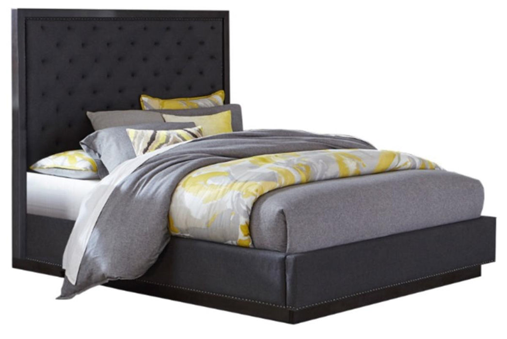 Homelegance Larchmont King Upholstered Platform Bed in Charcoal 5424K-1EK* image