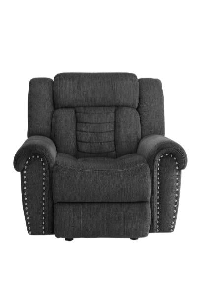 Homelegance Furniture Nutmeg Glider Reclining Chair in Charcoal Gray 9901CC-1 image