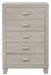 Homelegance Furniture Quinby 5 Drawer Chest in Light Brown 1525-9 image