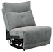 Homelegance Furniture Tesoro Armless Reclining Chair in Dark Gray 9509DG-AR image