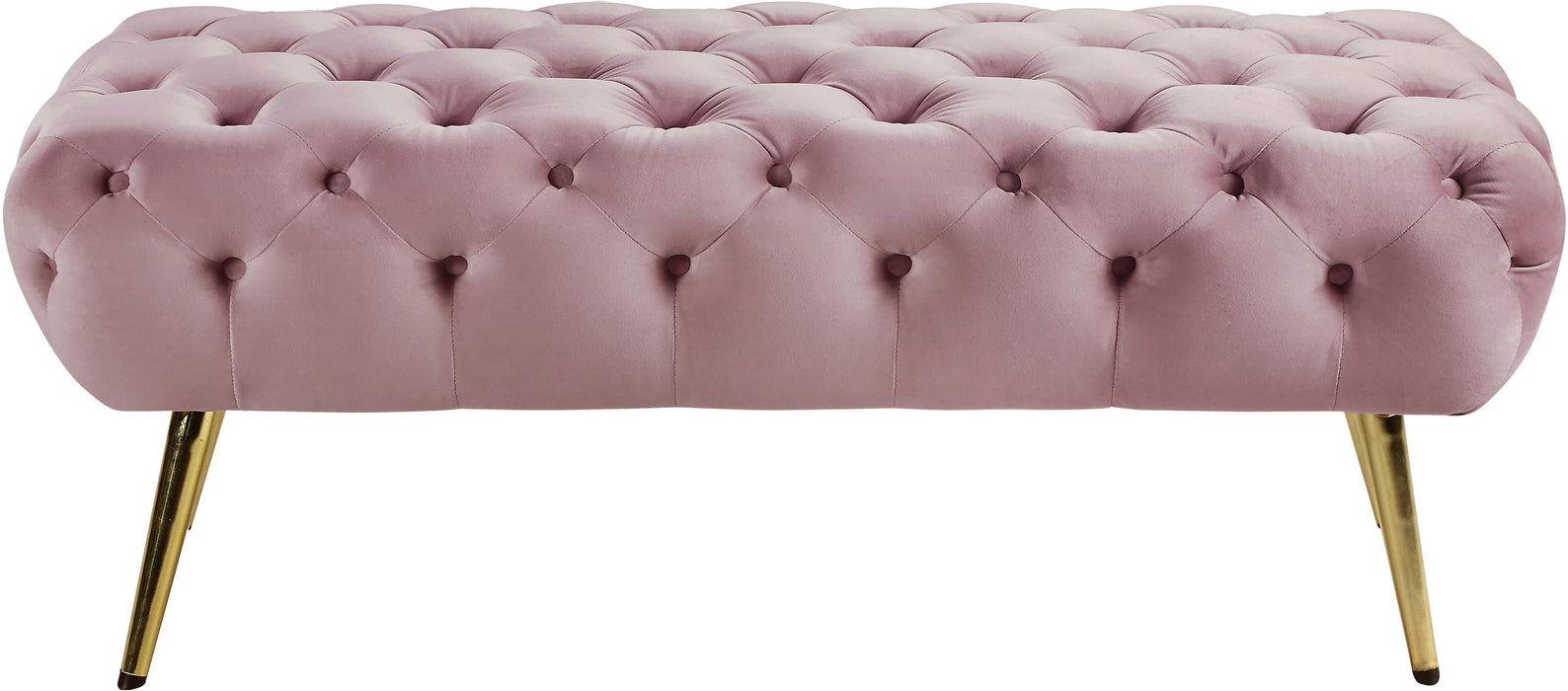 Amara Pink Velvet Bench image