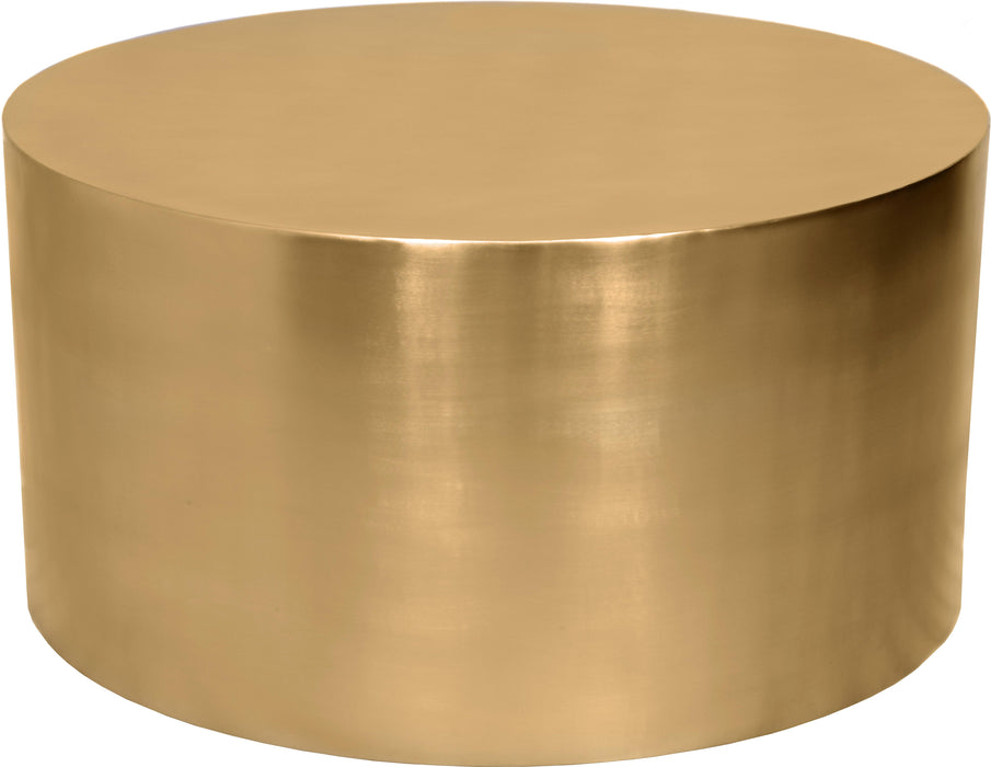 Cylinder Brushed Gold Coffee Table image