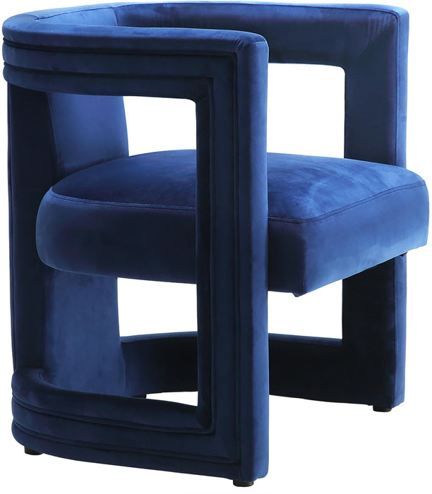 Blair Navy Velvet Accent Chair image