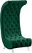 Crescent Green Velvet Accent Chair image