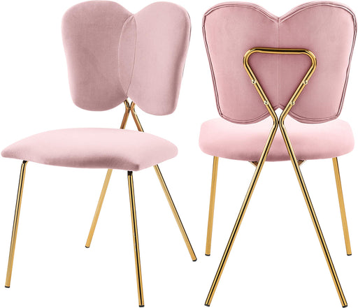 Angel Pink Velvet Dining Chair image