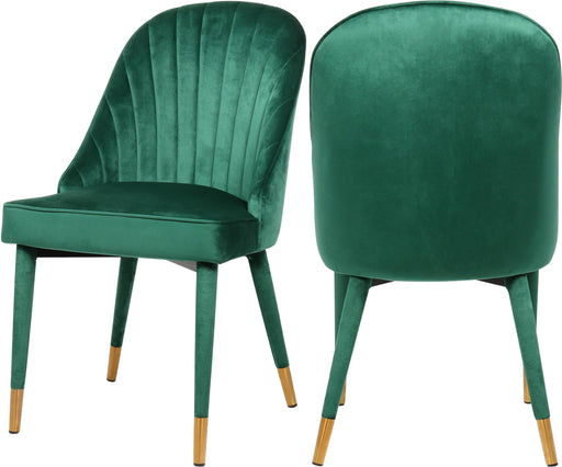 Belle Green Velvet Dining Chair image