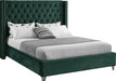 Aiden Green Velvet King Bed image