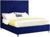 Candace Navy Velvet Full Bed image